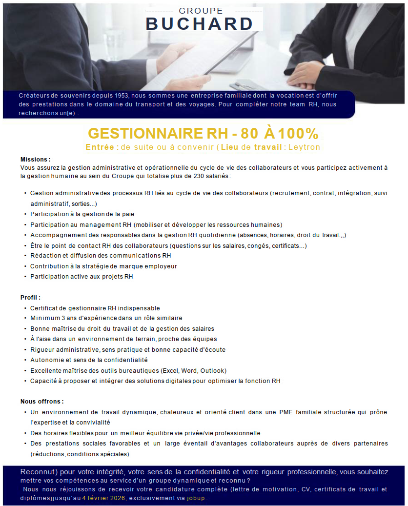 buchard gestionnaire